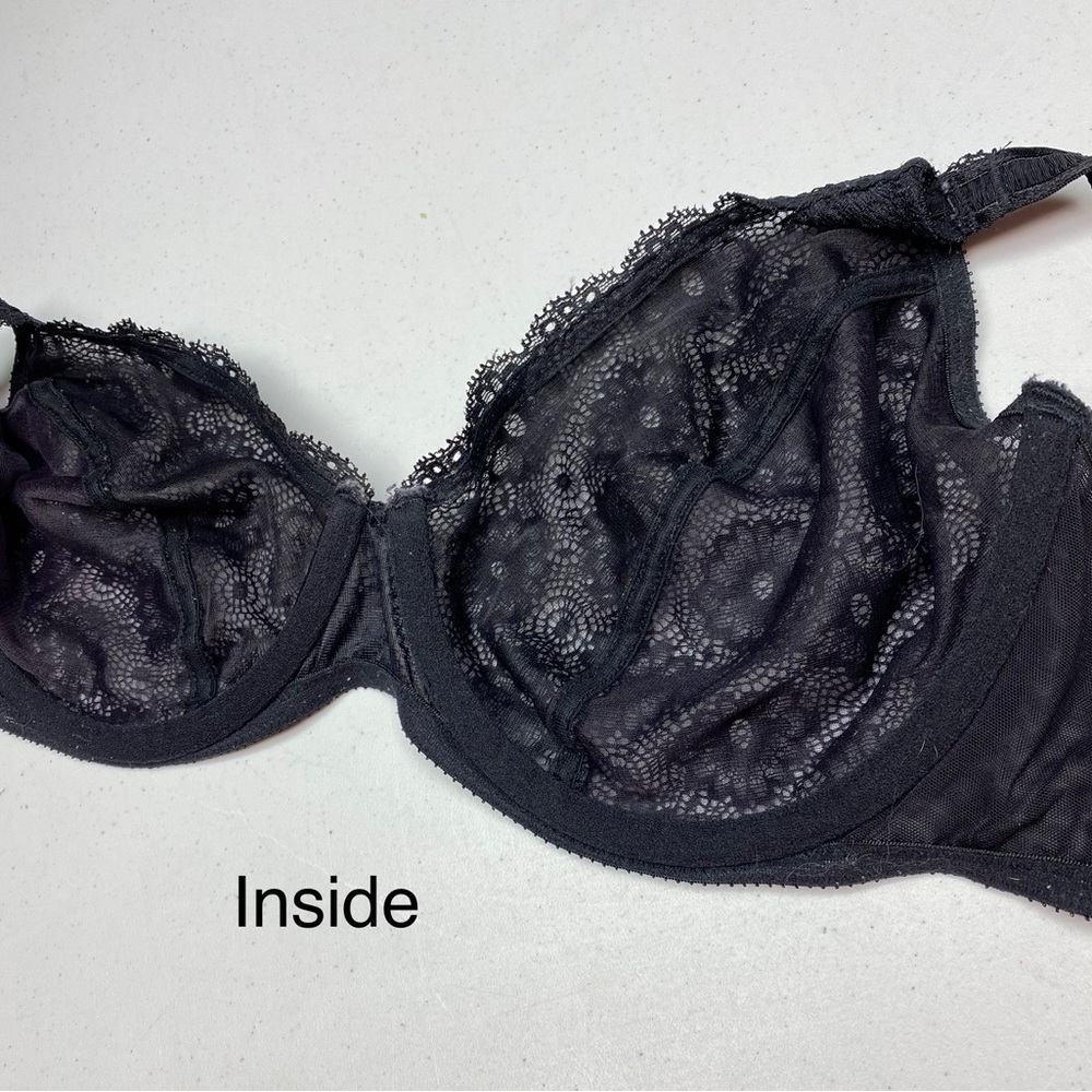 Ellen Tracy BLK Unlined Underwire, 38D  *P1085 - Picture 5 of 7